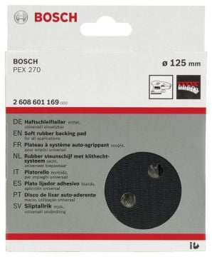 Bosch - 125 mm Zımpara Tabanı Orta Sertlikte (PEX)