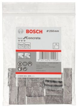 Bosch - Best Serisi Elmas Sulu Karot Uç Segmanı 250 mm İçin 16 Parça
