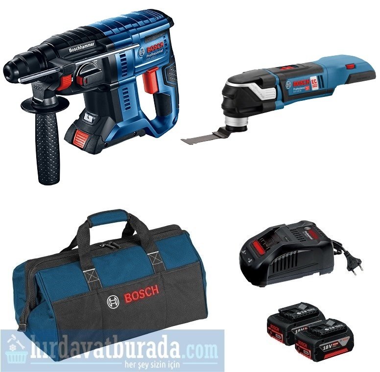 BOSCH GBH 180-LI Akülü Kırıcı Delici + GOP 18V-28 Akülü Çok Amaçlı El Aleti