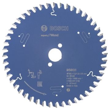 Bosch - Expert Serisi Ahşap için Daire Testere Bıçağı 160*20 mm 48 Diş