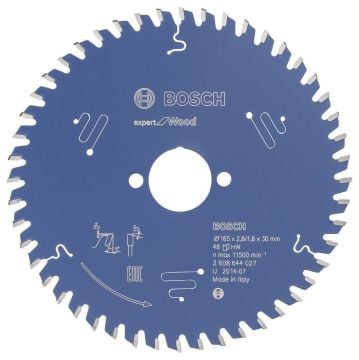 Bosch - Expert Serisi Ahşap için Daire Testere Bıçağı 165*30 mm 48 Diş