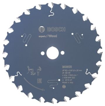 Bosch - Expert Serisi Ahşap için Daire Testere Bıçağı 165*20 mm 24 Diş
