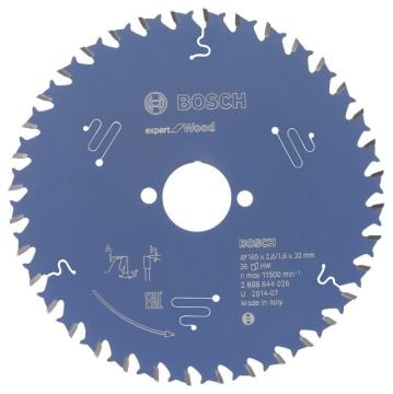 Bosch - Expert Serisi Ahşap için Daire Testere Bıçağı 165*30 mm 36 Diş