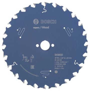 Bosch - Expert Serisi Ahşap için Daire Testere Bıçağı 184*20 mm 24 Diş