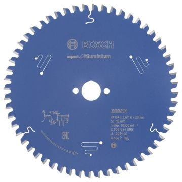 Bosch - Expert Serisi Alüminyum için Daire Testere Bıçağı 184*20 mm 56 Diş