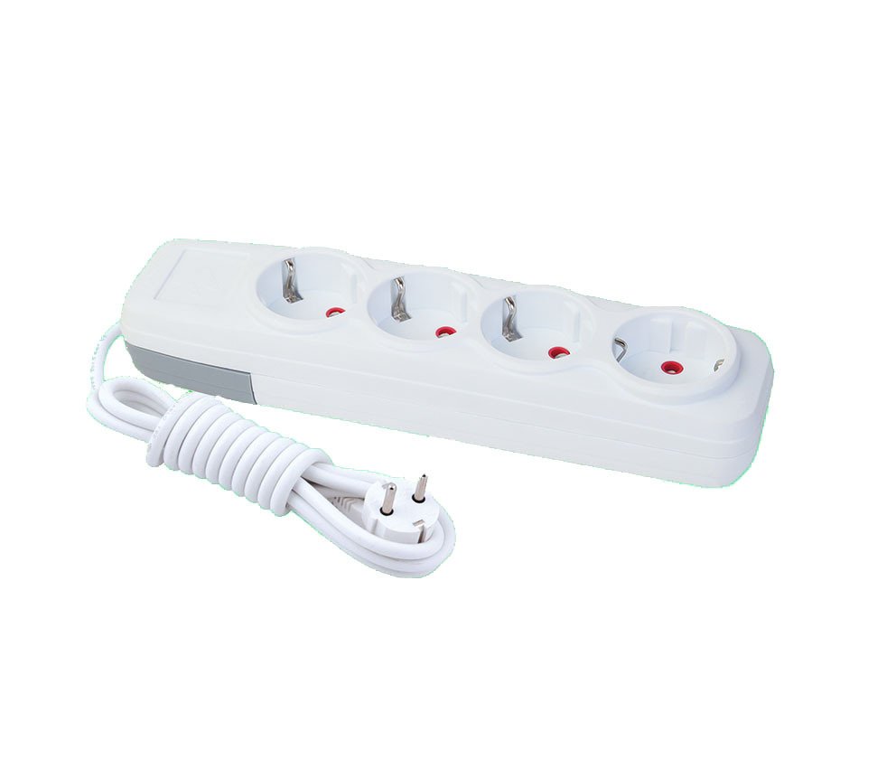 Far 4'lü 5 Metre Topraklı Grup Priz