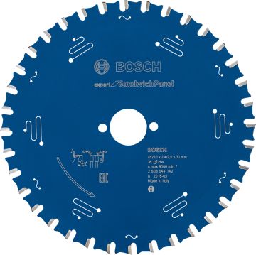Bosch - Expert Serisi Çelik Levhalı Sandviç Panelleri için Daire Testere Bıçağı 210*30 mm 36 Diş