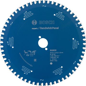 Bosch - Expert Serisi Çelik Levhalı Sandviç Panelleri için Daire Testere Bıçağı 270*30 mm 60 Diş