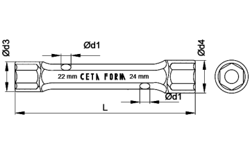 Ceta Form B27 Serisi Kovan İki Ağız Anahtarlar