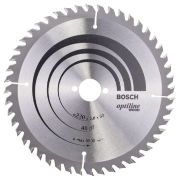 Bosch - Optiline Serisi Ahşap için Daire Testere Bıçağı 230*30 mm 48 Diş