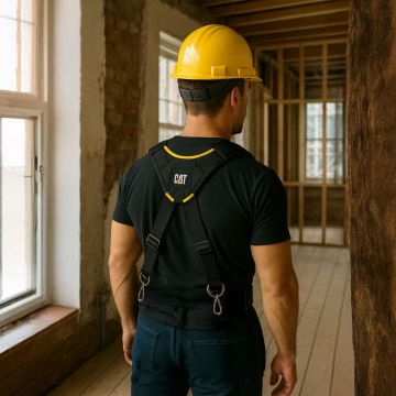 CAT DA980573 4 Kollu Askı Kancalı Ağır Hizmet Bel Alet Çantası için Omuz Askılığı