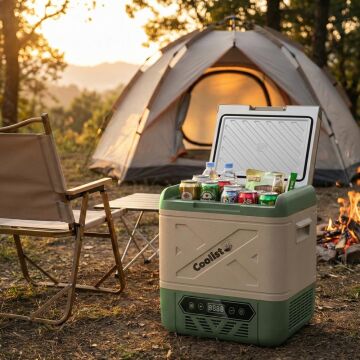 Coolist CLK18W 12/24Volt/ 220Volt 18 Litre Kompresörlü Tekerlekli Outdoor Oto Buzdolabı