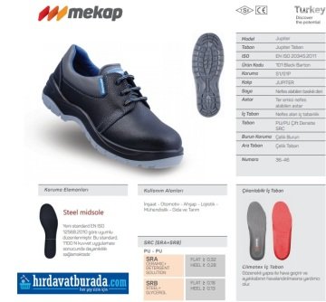 Mekap 101 Jupiter Çelik Burunlu Ayakkabı