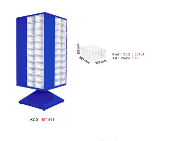 MT-501 Döner Çekmeceli Dolap
