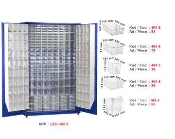 ÇKD-402 S Tek Yönlü Çekmeceli Stand