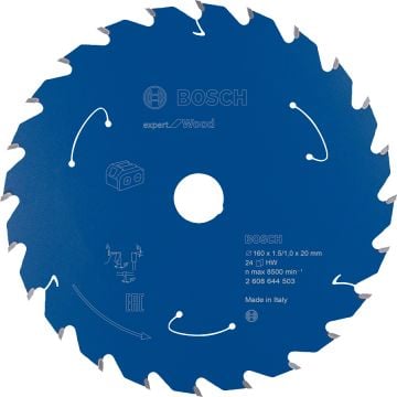 Bosch - Expert for Serisi Ahşap için Akülü Daire Testere Bıçağı 160*20 mm 24 Diş
