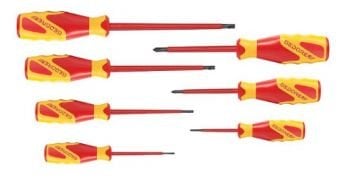 GEDORE VDE 2170-2160 PH-077 - VDE Düz ve Yıldız Tornavida Seti 7 Parça