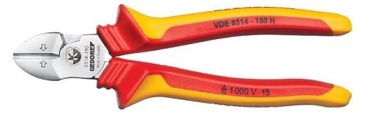 GEDORE VDE 8314-180 H VDE Yan Keski Koruyucu İzoleli