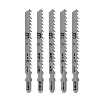 CAT DA06001 5 Parça Profesyonel Ahşap Hızlı/Kaba Kesim Dekupaj Testere Bıçağı, Ucu