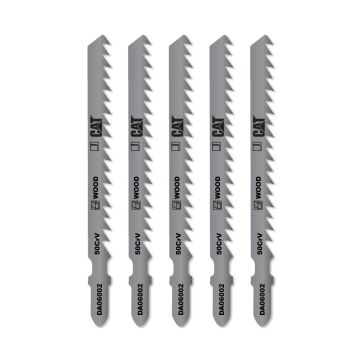 CAT DA06002 5 Parça Profesyonel Ahşap Hızlı/Kaba Kesim Dekupaj Testere Bıçağı, Ucu