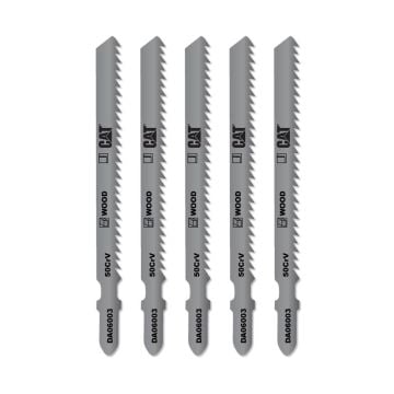 CAT DA06003 5 Parça Profesyonel Ahşap Çapaksız Temiz Kesim Dekupaj Testere Bıçağı, Ucu