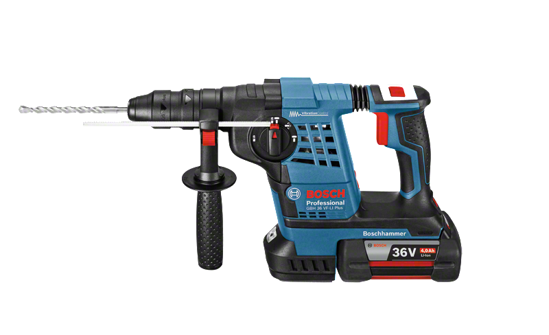 Bosch Professional GBH 36 V-LI Plus 4 Ah Çift Akülü Kırıcı/Delici - L-boxx Çantalı