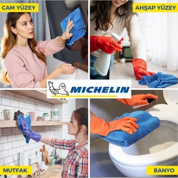 Michelin MC35033 40X30cm Süper Emici Mikrofiber Havlu, 3 Adet