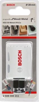 Bosch - Yeni Progressor Serisi Ahşap ve Metal için Delik Açma Testeresi (Panç) 38 mm