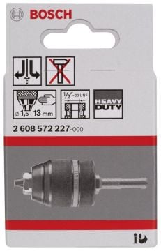 Bosch - SDS-Plus Anahtarsız Mandren 1,5-13 mm