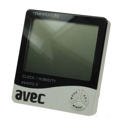 Avec AV-HTC-2 Dijital Saat ve Hem iç Hem Dış ısı Ölçer