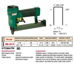 OMER 80.16 V Zımba Tabancası Otomatik