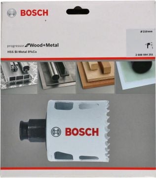 Bosch - Yeni Progressor Serisi Ahşap ve Metal için Delik Açma Testeresi (Panç) 210 mm