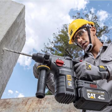 CAT DX2150 18Volt/4.0Ah 2.8J Li-ion Çift Akülü Kömürsüz Profesyonel SDS-Plus Kırıcı/Delici
