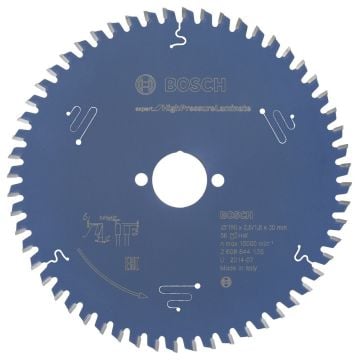 Bosch - Expert Serisi Yüksek Basınçlı Lamine Panel ve Trespa için Daire Testere Bıçağı 190*30 mm 56 Diş