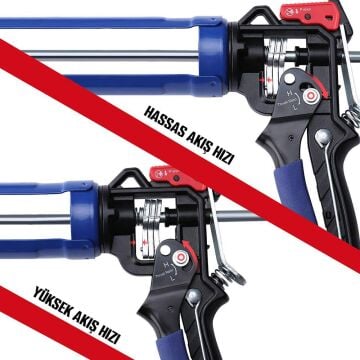 WORKPRO WP224001 230mm Ağır Hizmet Tipi Metal Silikon/Mastik Tabancası
