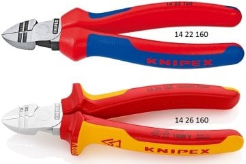 Knipex 14 Kablo Sıyırıcılı Yan Keski