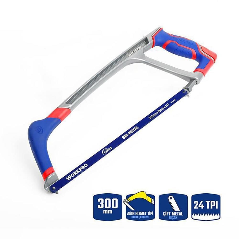 WORKPRO WP215027 300mm BI-METAL 24 TPI Ağır Hizmet Tipi Demir Testeresi