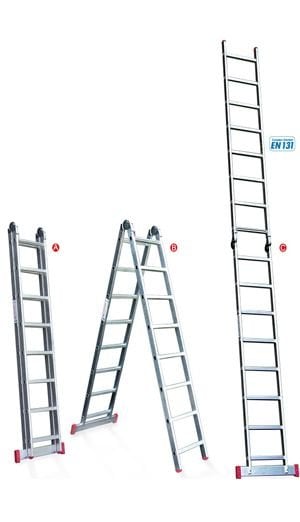 Tek Kırmalı Aliminyum Merdiven