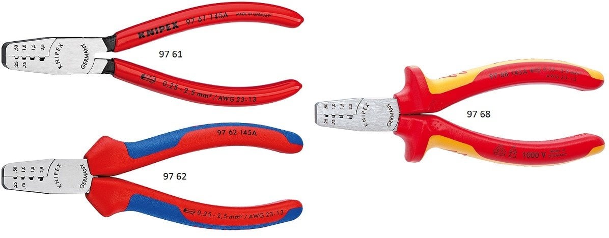 Knipex 97 Yüksük Sıkma Pensi
