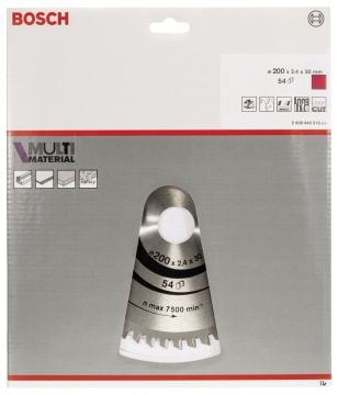 Bosch - Standard for Serisi Çoklu Malzeme için Daire Testere Bıçağı 200*30 mm 54 Diş