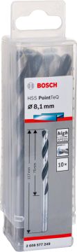 Bosch - HSS-PointeQ Metal Matkap Ucu 8,1 mm 10'lu