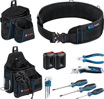 Bosch Profesyonel El Aleti Seti 6 Parça + Çanta ve Kemer Seti