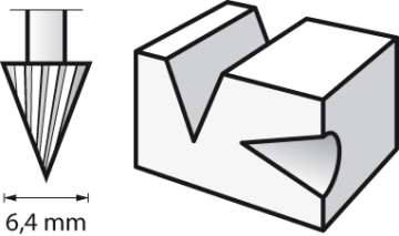 DREMEL Yüksek Devirli Kesici 6,4mm 125