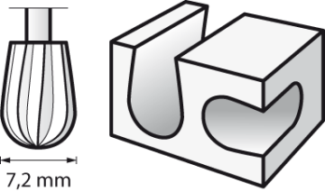 DREMEL Yüksek Devirli Kesici 7,2mm 134