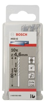Bosch - HSS-G Metal Matkap Ucu 4,6*80 mm 10'lu Paket