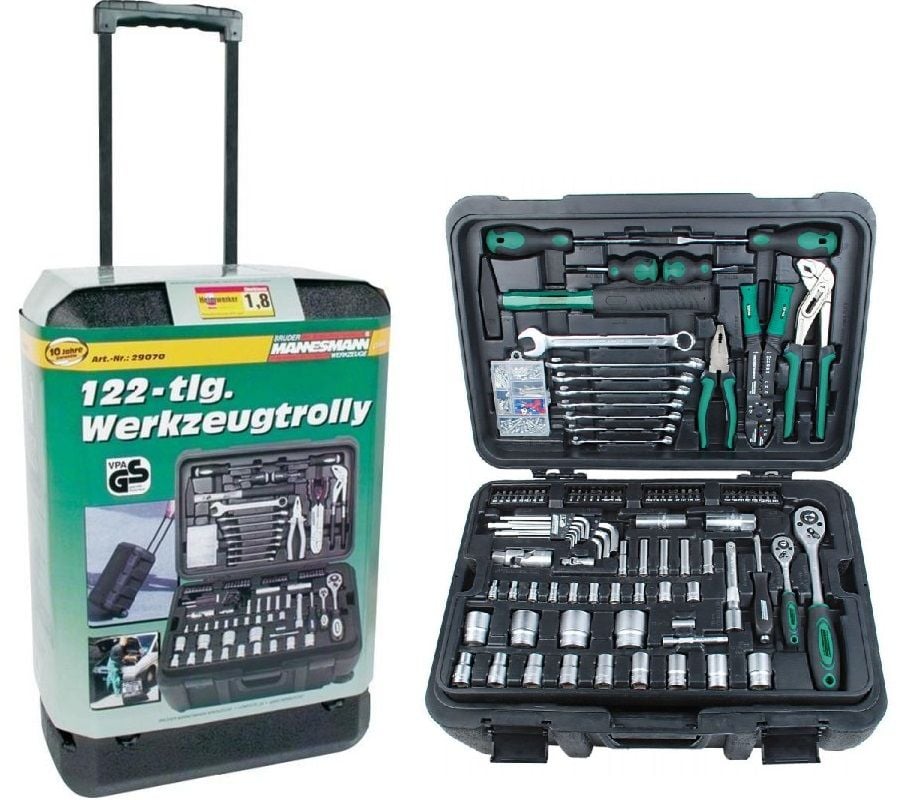 MANNESMAN 122 Parça Profosyonel Alet Çantası