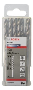 Bosch - HSS-G Metal Matkap Ucu 6,4*101 mm 10'lu Paket