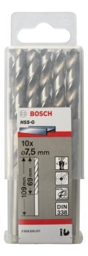 Bosch - HSS-G Metal Matkap Ucu 7,5*109 mm 10'lu Paket