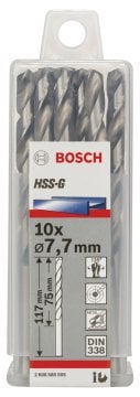 Bosch - HSS-G Metal Matkap Ucu 7,7*117 mm 10'lu Paket
