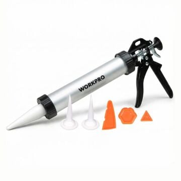 WORKPRO WP224006 590ml 6 Parça Alüminyum Profesyonel Sosis Tipi Silikon Tabancası